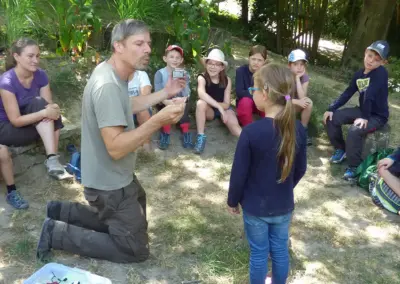 Wildnisschule Wildnispädagogik Ferienprogramme Kindergeburtstage im Wald Waldtag für Schule - Wildklang Naturfreunde Bruchsal