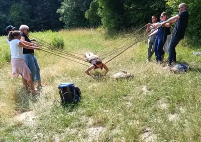 Wildnisschule fortbildung zum Wildnispädagogik Teambuilding-Events Betriebsausflug- Wildklang Naturfreunde Bruchsal
